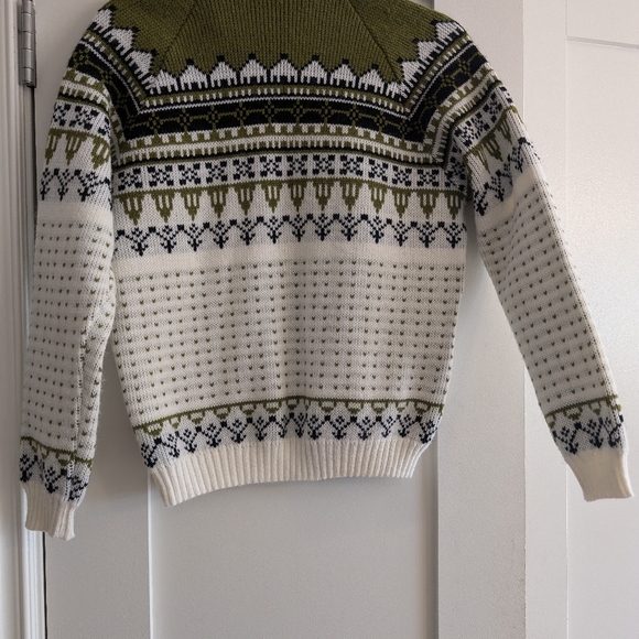 Mint vintage cardigan with pewter fasteners, 42 - Picture 2 of 8